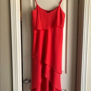 BCBG Paris Midi Coral Dress (XS)